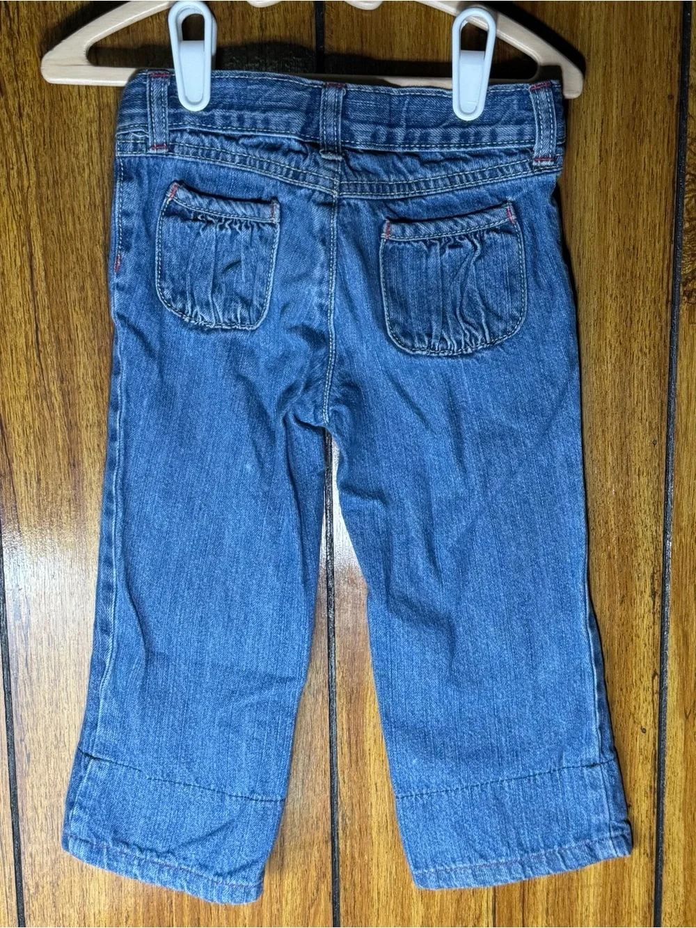 Gymboree 3T Girls Blue Jeans Adjustable Waist Playwear Classic Denim Kidcore